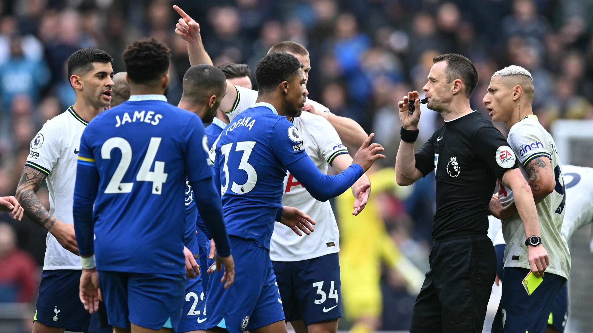 Hakim Ziyech Chelsea Tottenham 2022-23