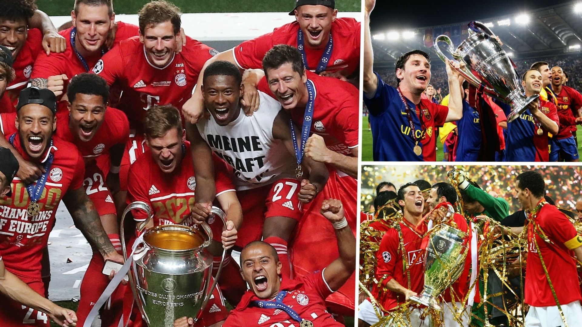 Bayern Munich, Manchester United, Barcelona