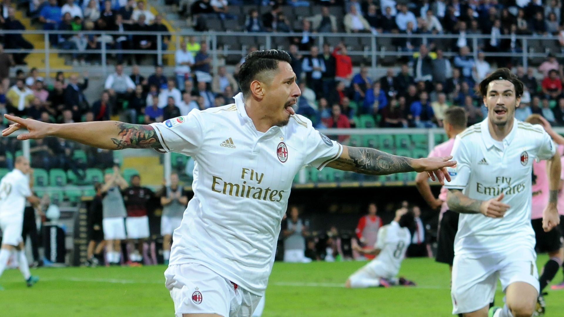 Gianluca Lapadula Serie A Palermo v AC Milan 061116