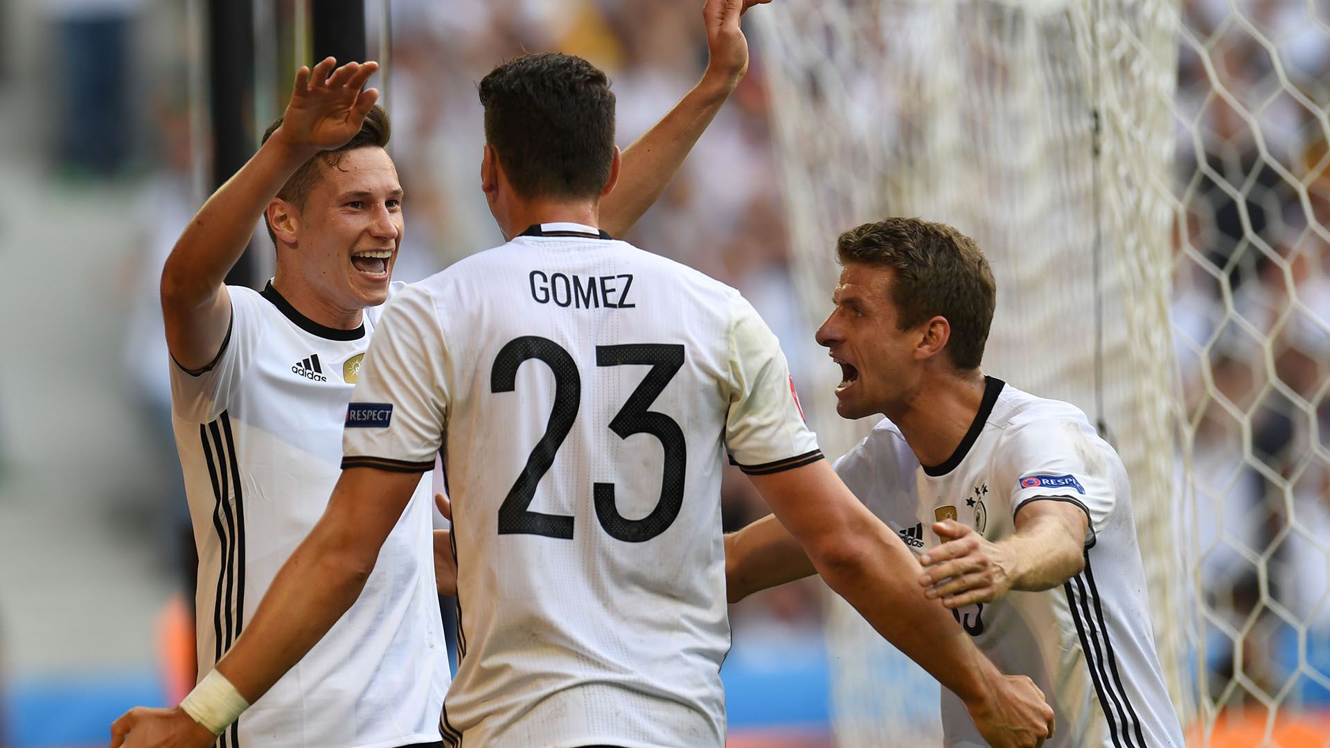 Julian Draxler Mario Gomez Thomas Muller Germany Slovakia Euro 2016
