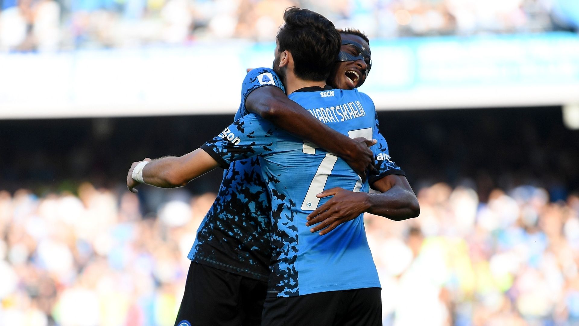 Victor Osimhen Khvicha Kvaratskhelia Napoli Sassuolo 29102022