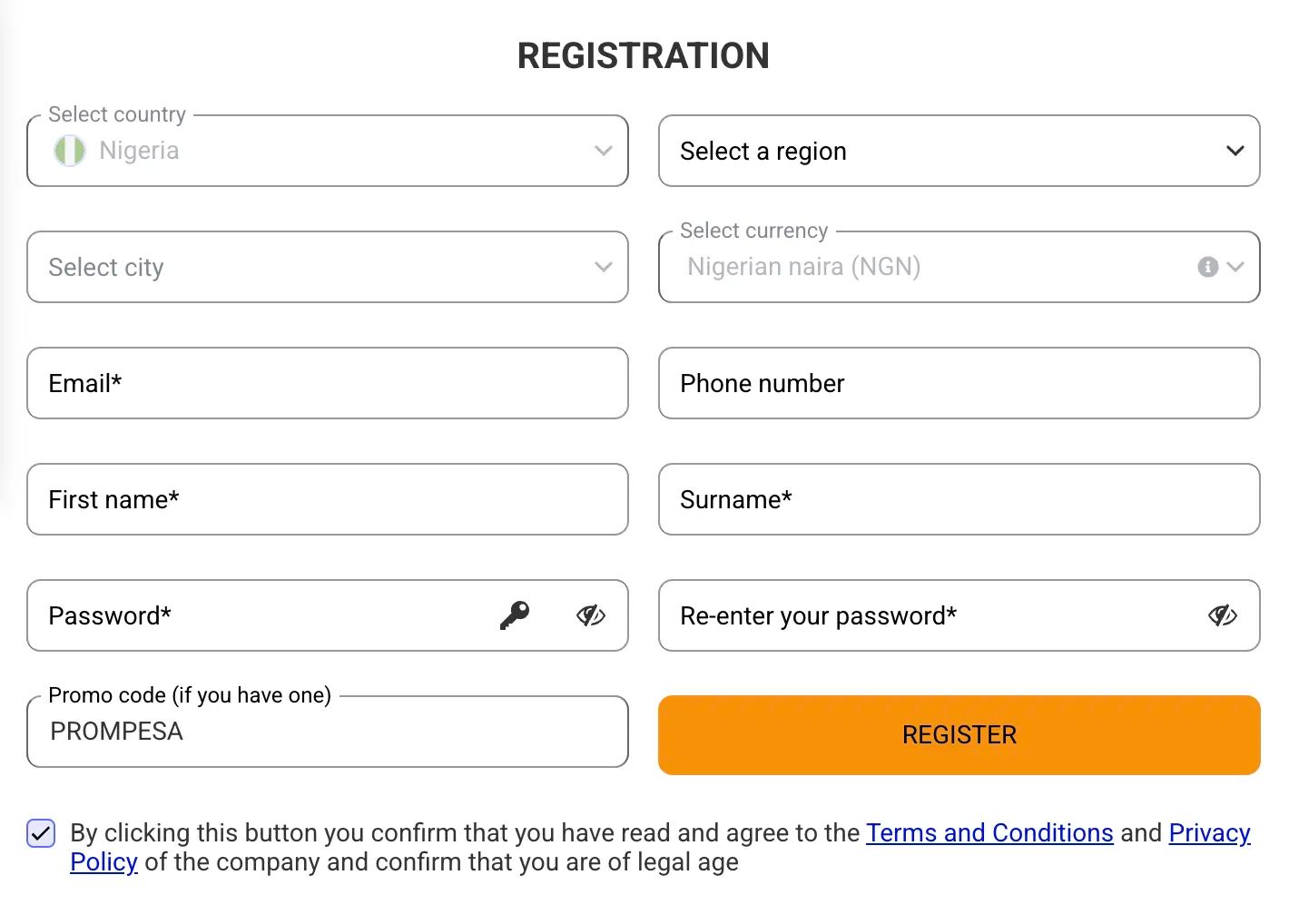 PariPesa Registration