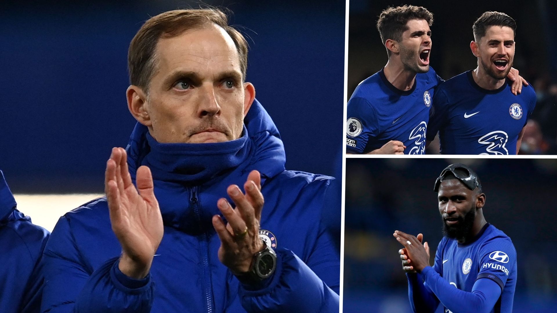 Thomas Tuchel Jorginho Antonio Rudiger Chelsea