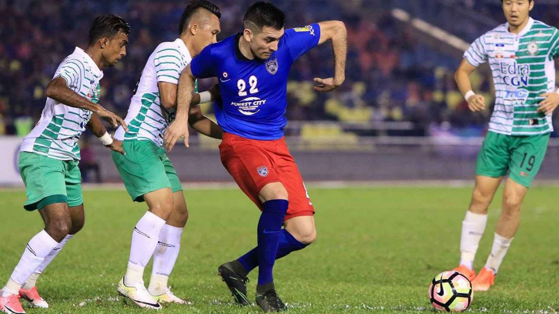 Gabriel Guerra, Johor Darul Ta'zim, Melaka United, Super League, 06/05/2017