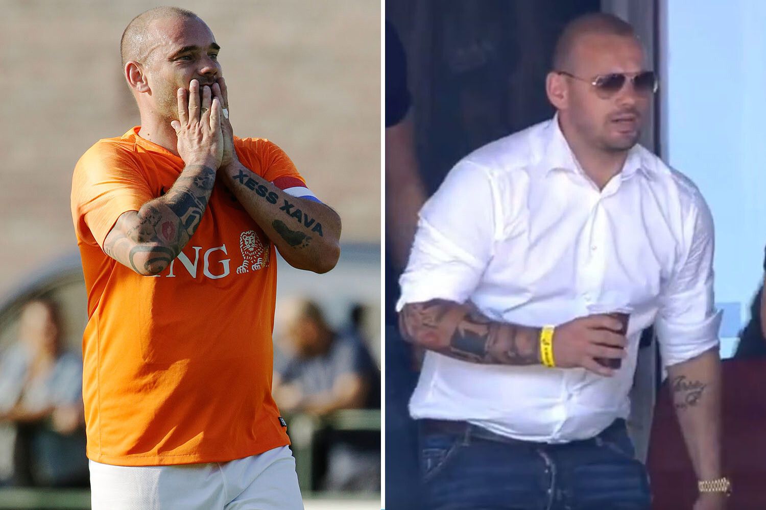 Wesley Sneijder gained weight