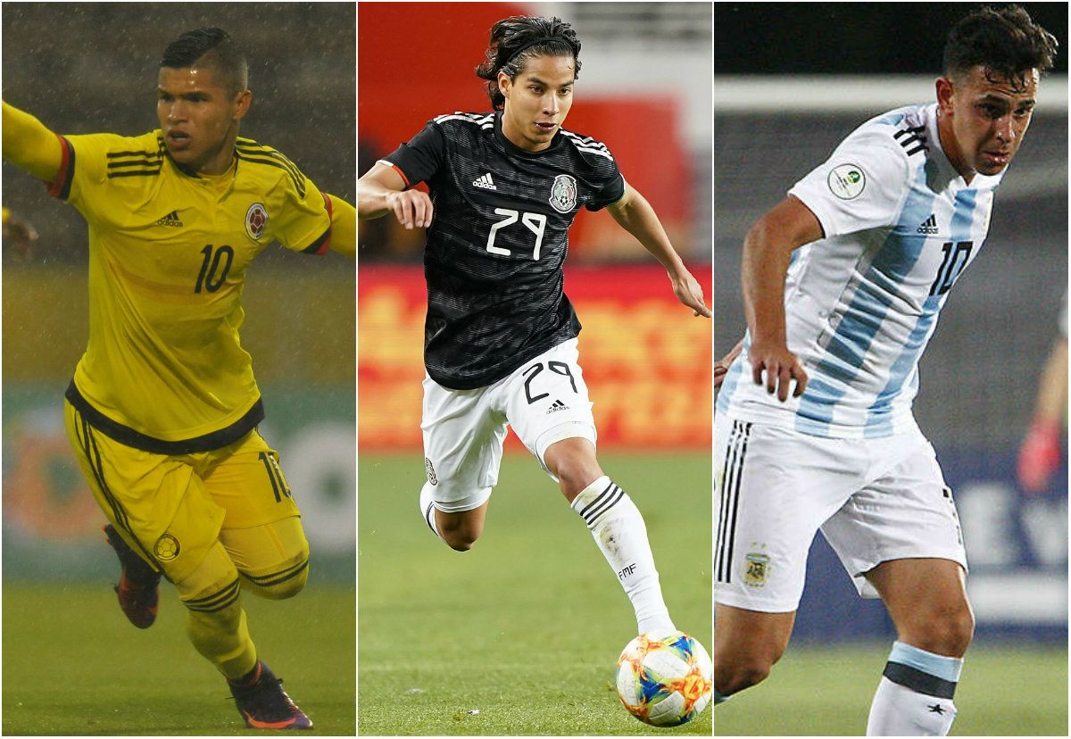 Camilo Hernández Diego Lainez Gonzalo Maroni Selección Colombia Selección mexicana Selección argentina Sub 20