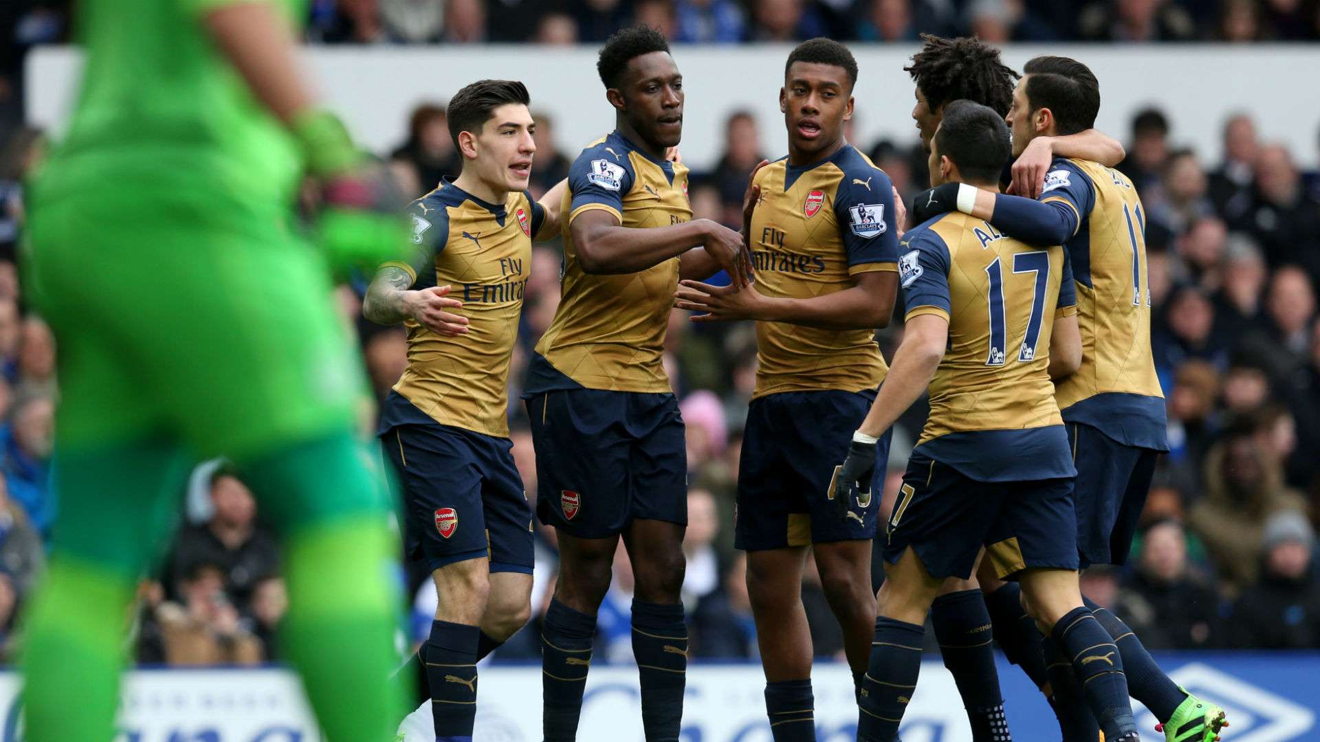 Danny Welbeck Premier League Everton v Arsenal 190316