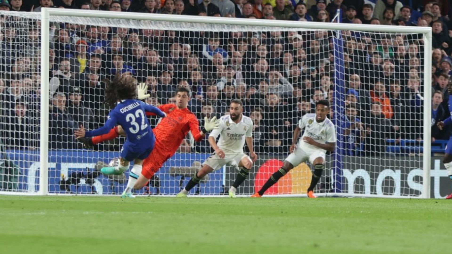 Chelsea Real Madrid Courtois Champions 18042023