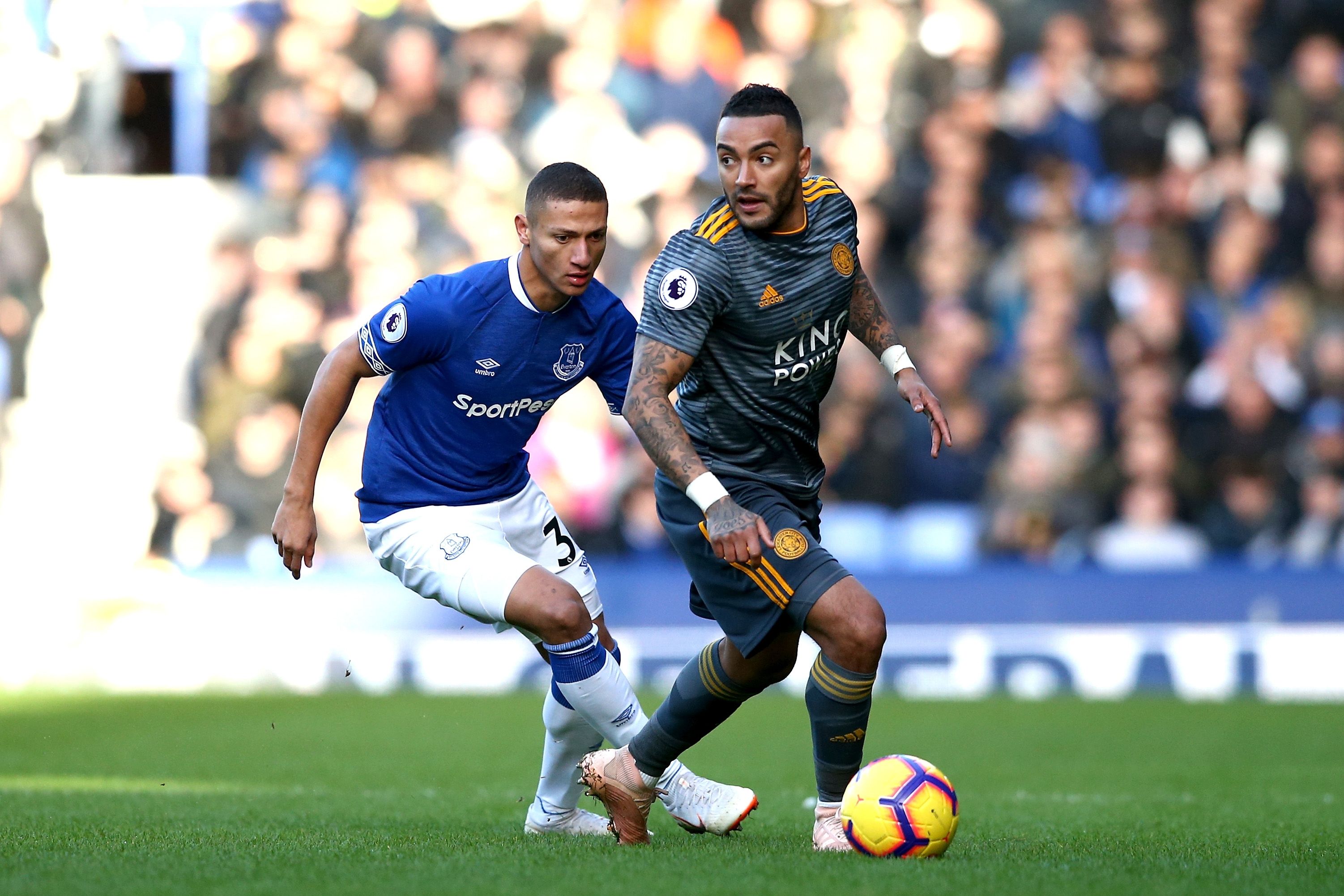 Richarlison, Danny Simpson - Everton v Leicester City