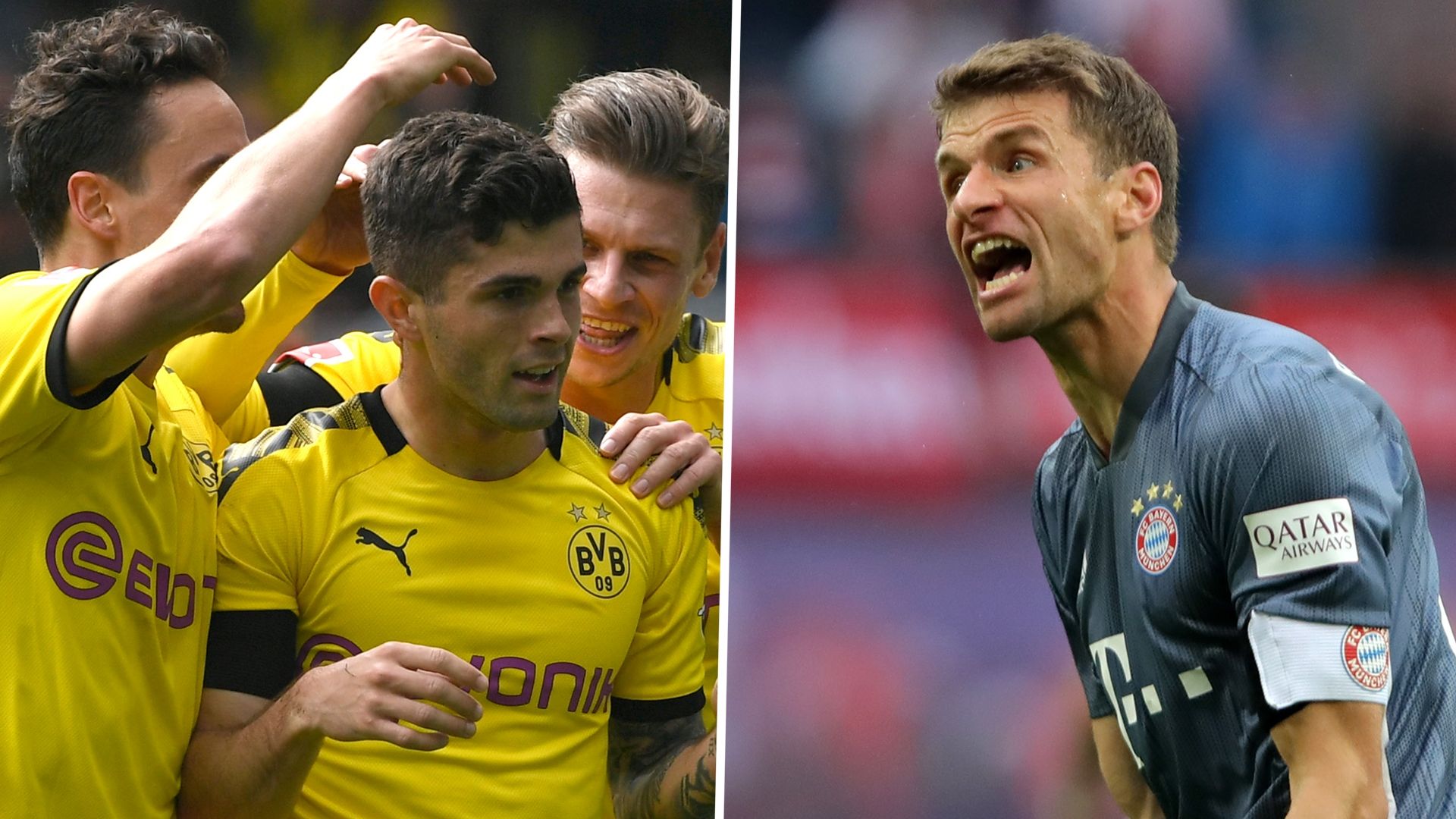 Dortmund Bayern Christian Pulisic Thomas Muller