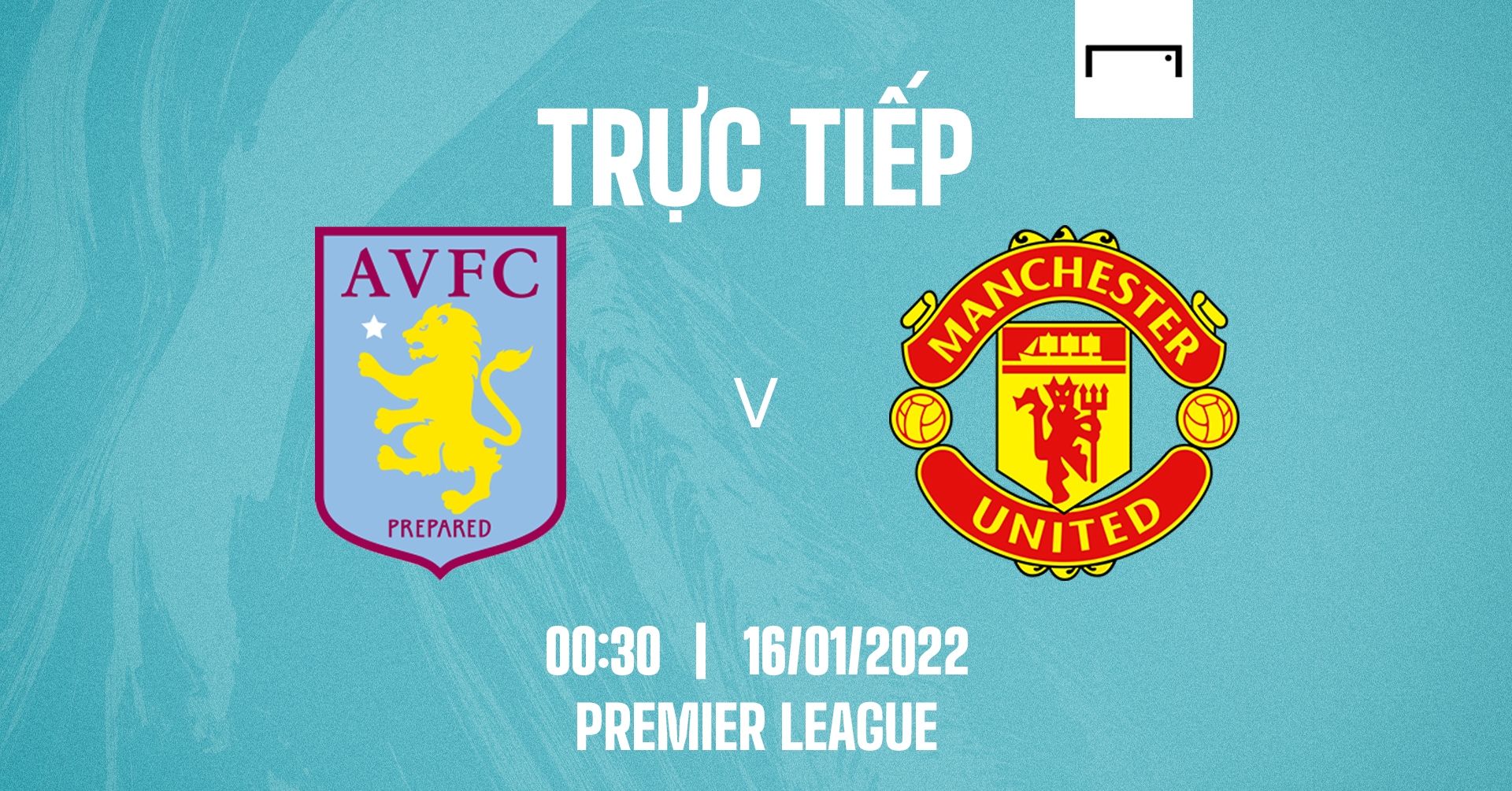 Live Aston Villa vs Manchester United Premier League 2021/22 GFX