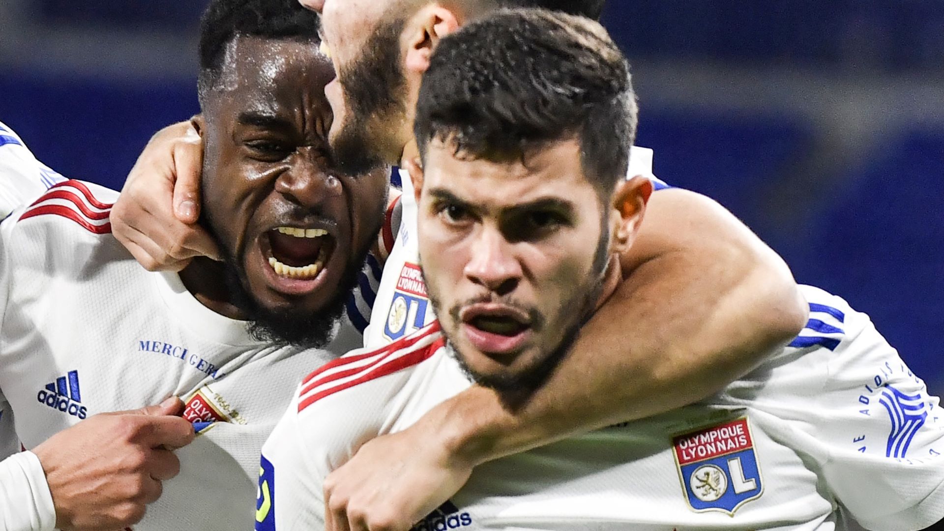 Olympique Lyon Guimares Jubel