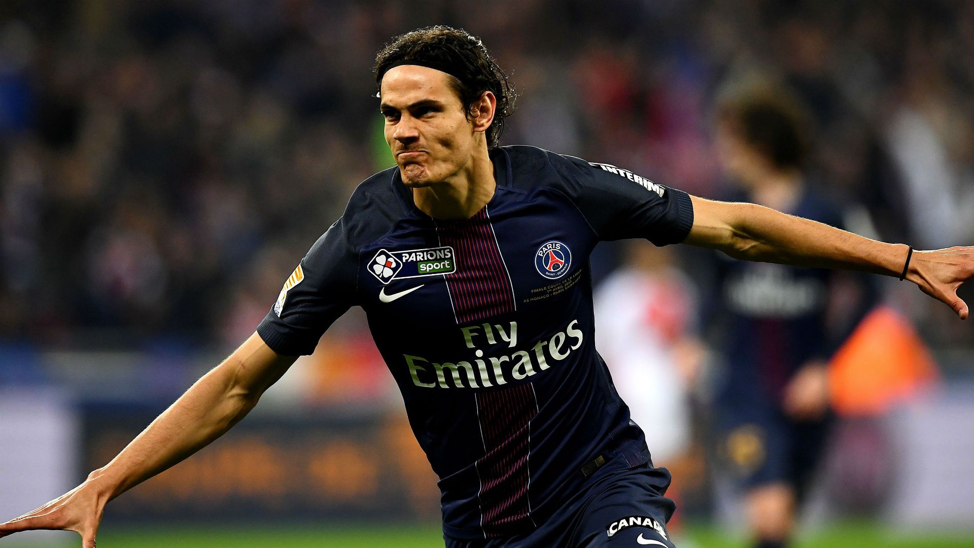 Edinson Cavani PSG Monaco Coupe de la Ligue 01042017