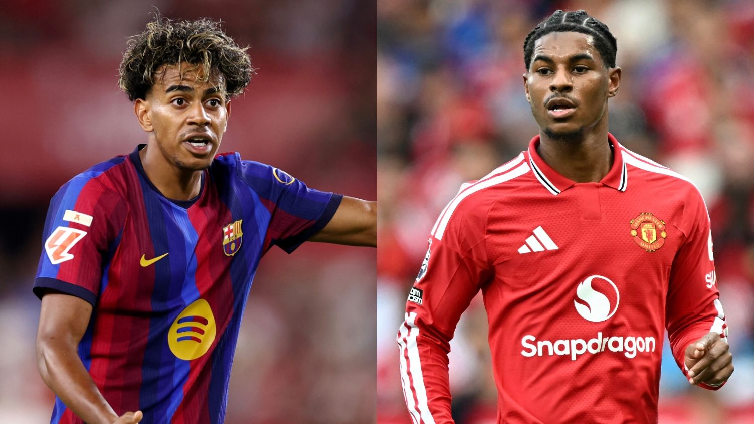 Lamine Yamal Marcus Rashford Barcelona Manchester United