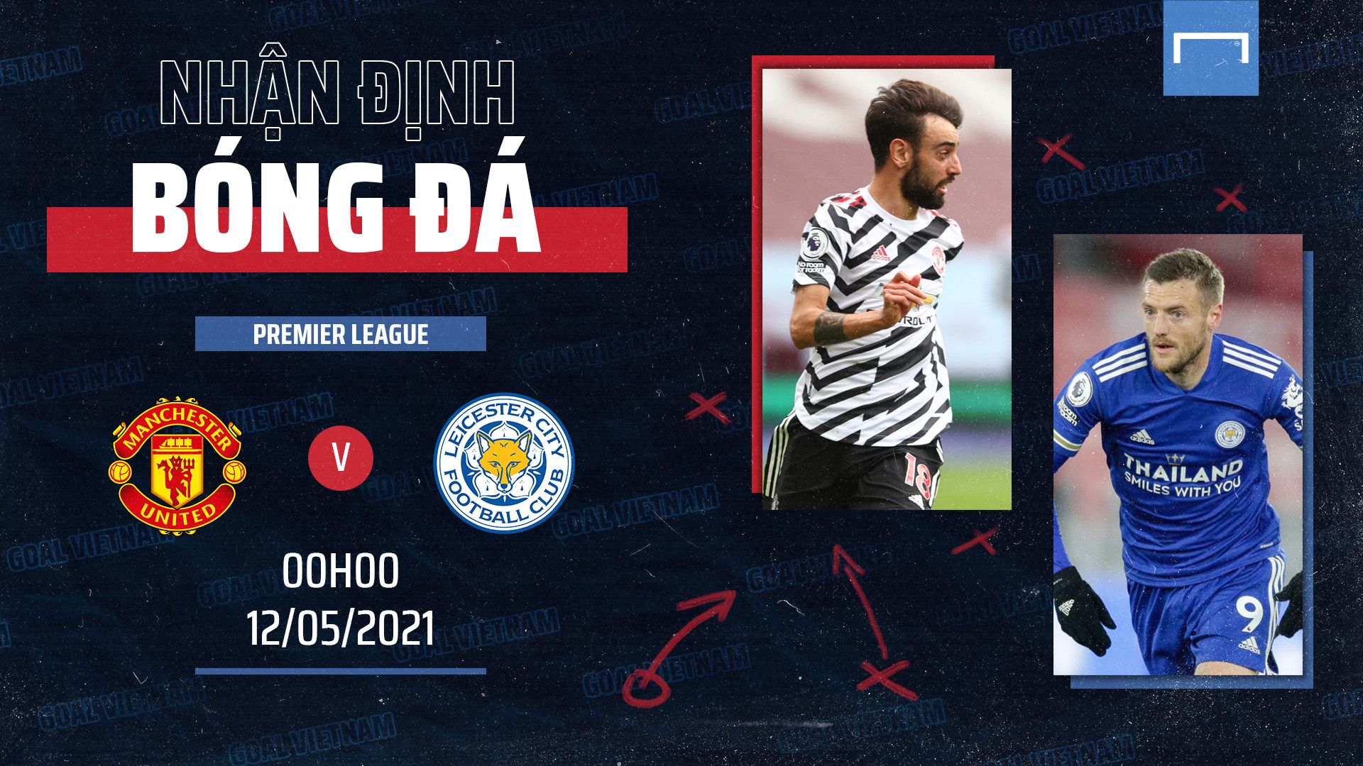 Preview Manchester United vs Leicester City Premier League 2020/21 GFX