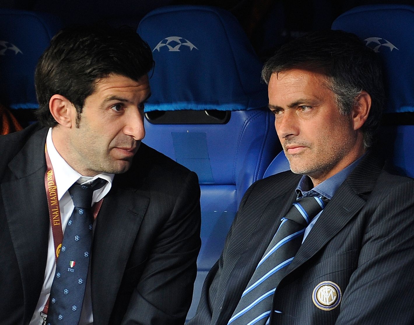 Luis Figo & Jose Mourinho