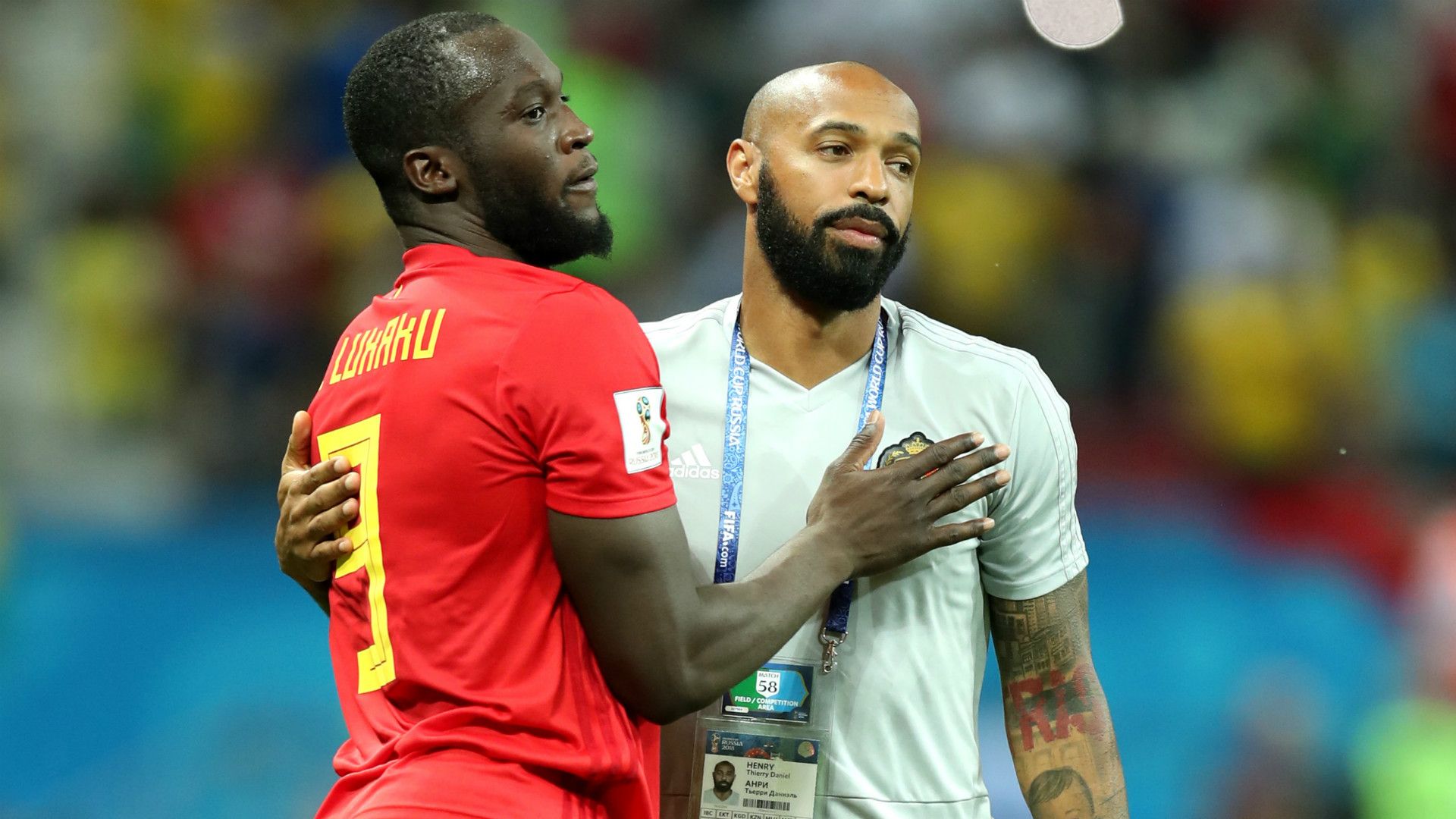 Thierry Henry Romelu Lukaku Belgium 06072018