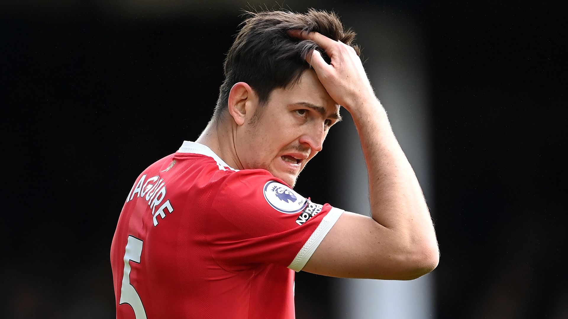 Harry Maguire Manchester United Everton Premier League 2021-22