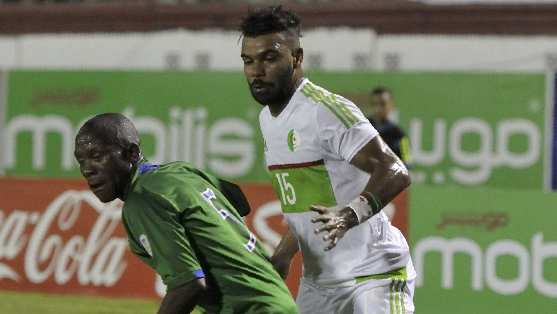 El Hillel Soudani of Algeria vs. Lesotho's Mafa Moremoholo