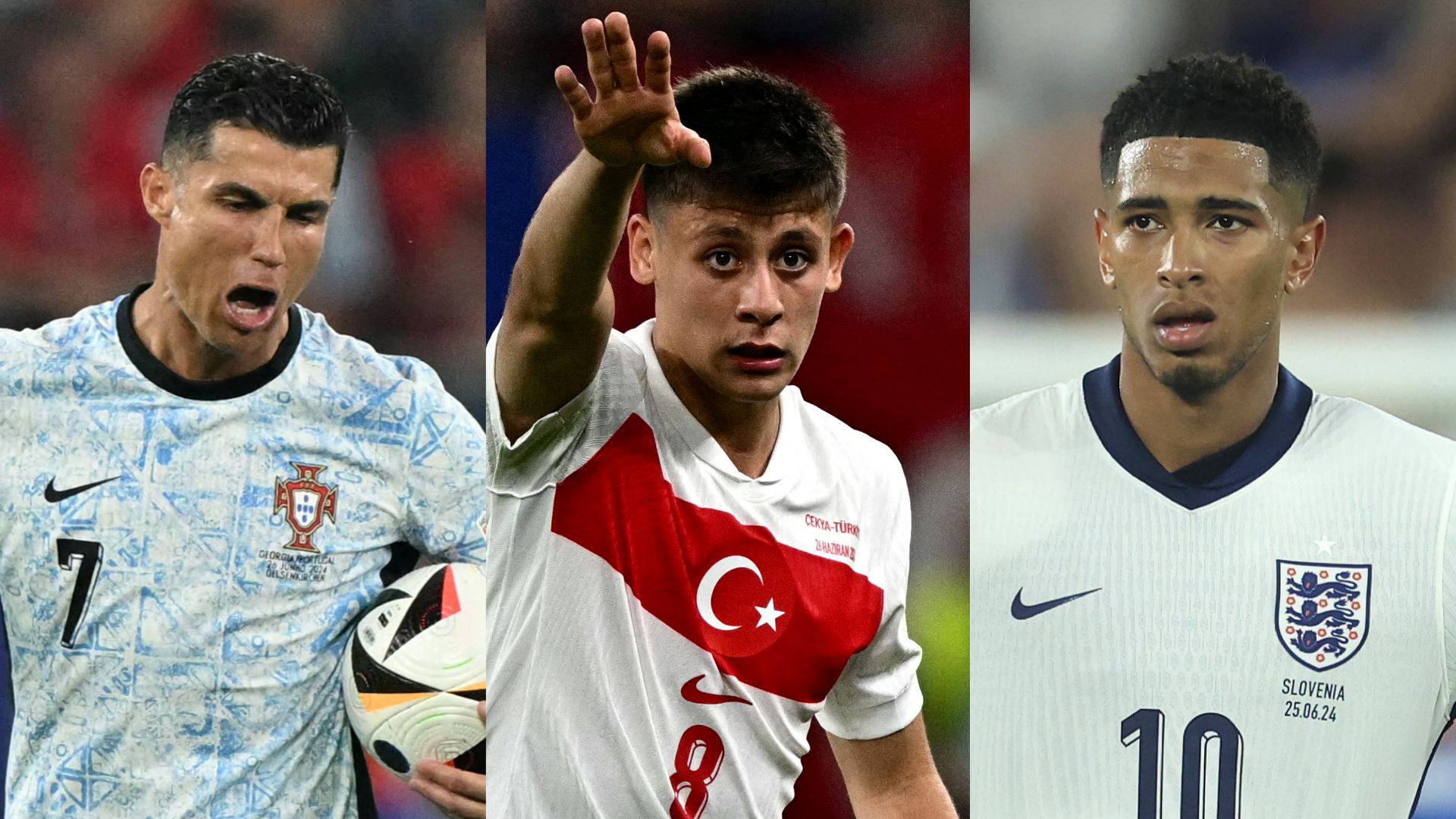 GFX Cristiano Ronaldo Arda Guler Jude Bellingham 2024