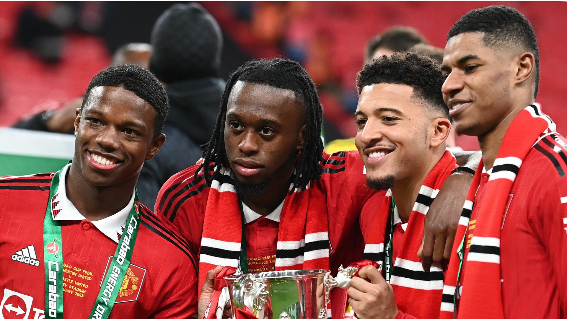 Marcus Rashford Carabao Cup trophy Manchester United 2023