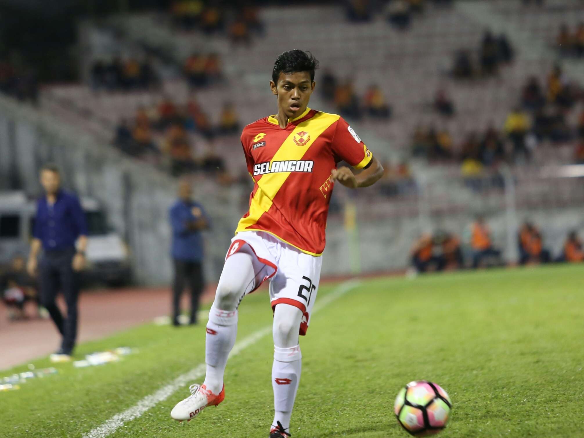 Selangor's Syahmi Safari playing against Pulau Pinang 21/1/2017