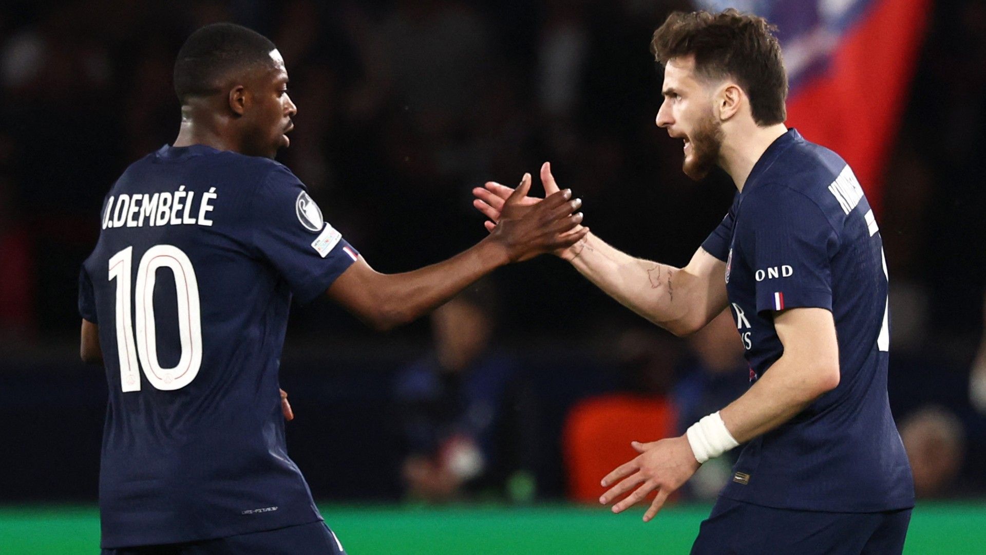 OUSMANE DEMBELE KHVICHA KVARATSKHELIA PSG 