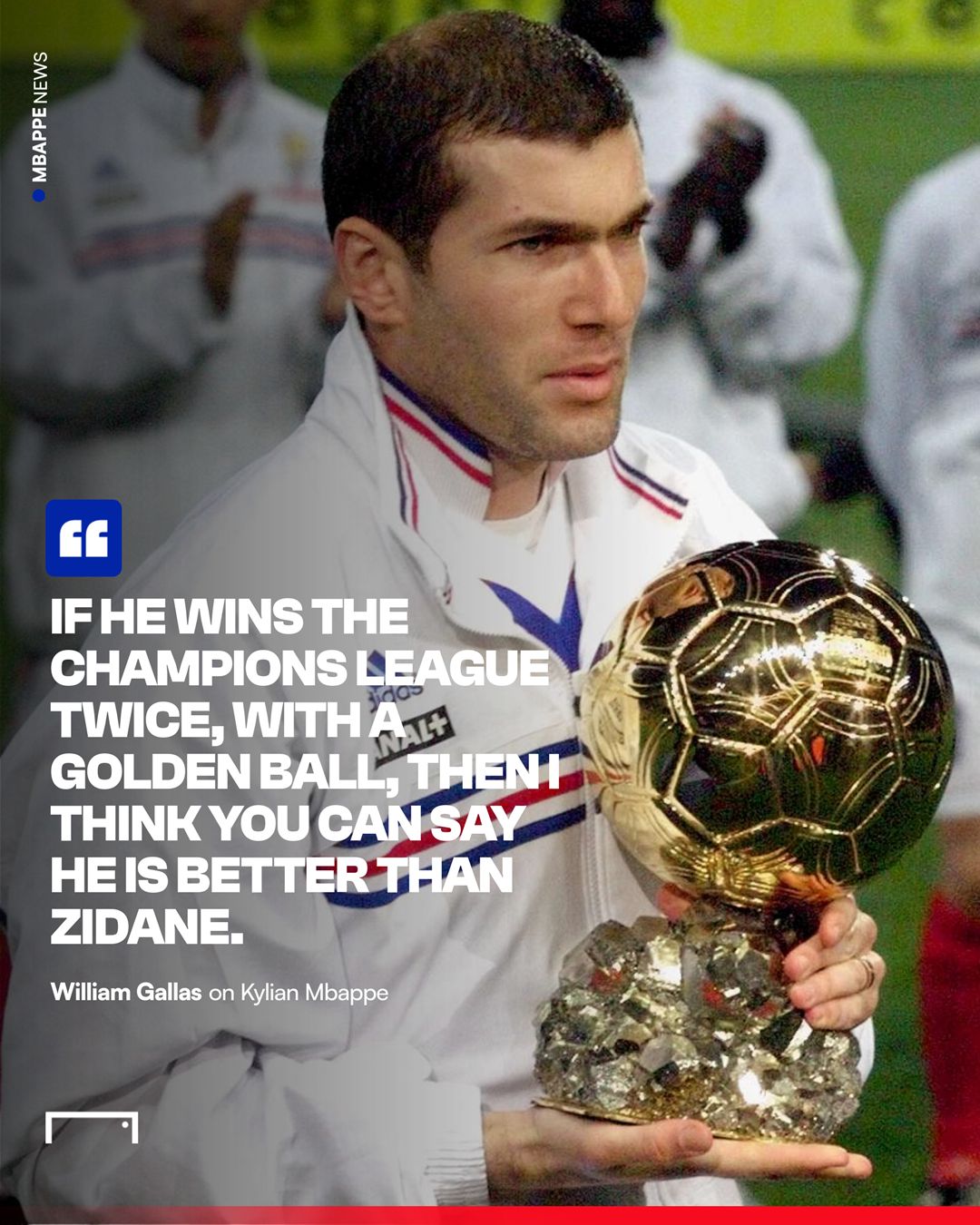 William Gallas Kylian Mbappe Zinedine Zidane