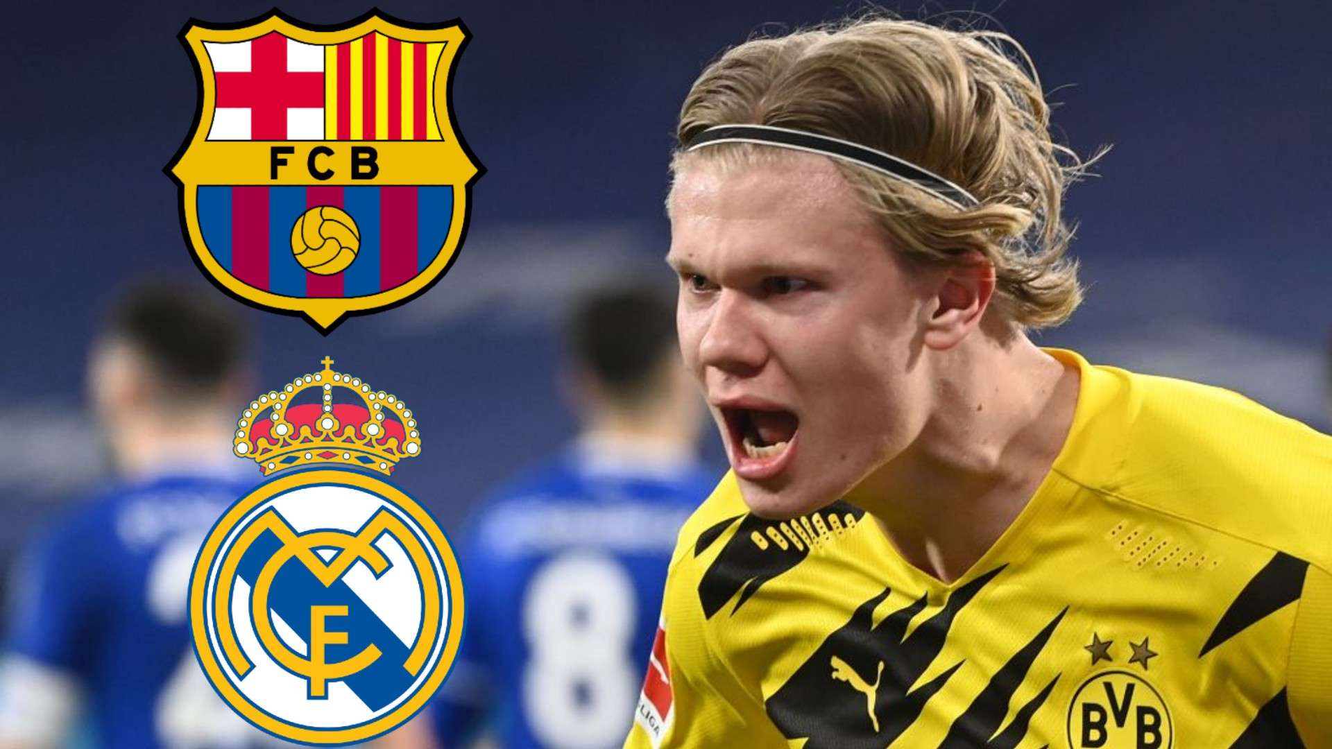 Haaland ante el interés de Barcelona o Real Madrid