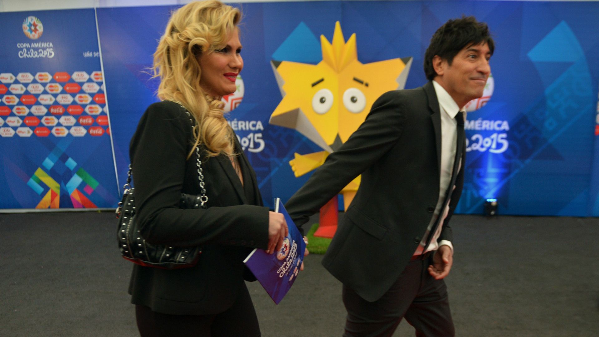Ivan Zamorano Copa América 2015 draw Quinta Vergara Vina del Mar Chile 24112014