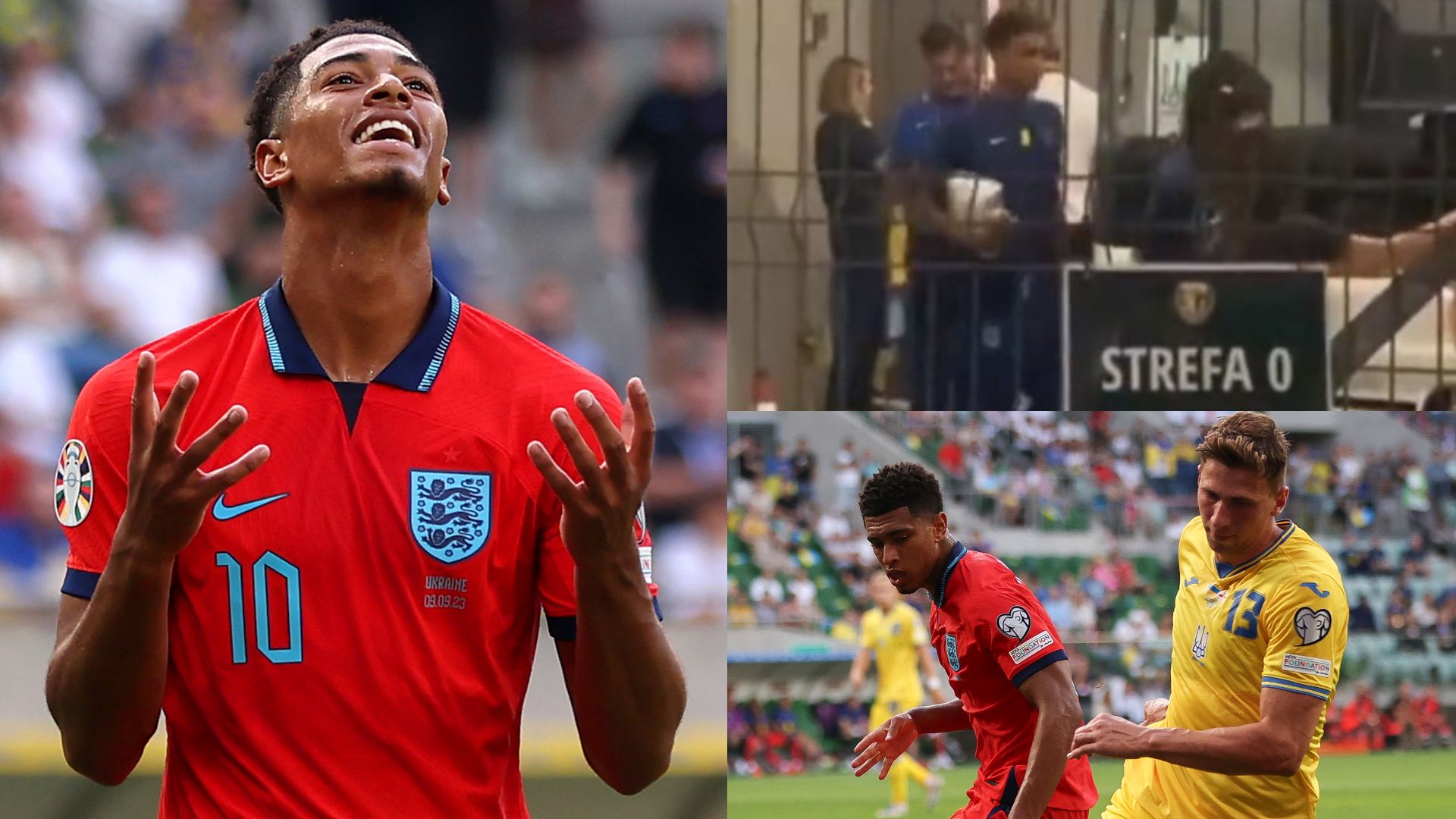 Jude Bellingham England Ukraine bus