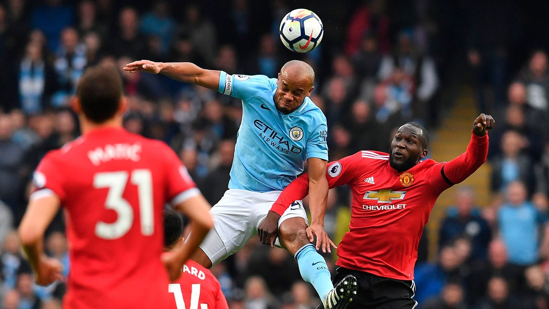 Vincent Kompany Manchester City Manchester United Premier League