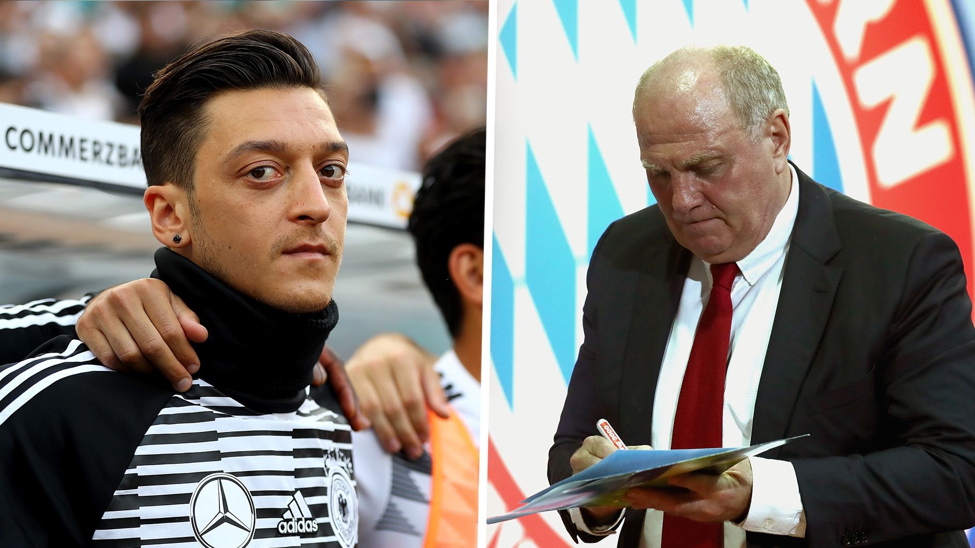 Mesut Ozil Uli Hoeness GFX