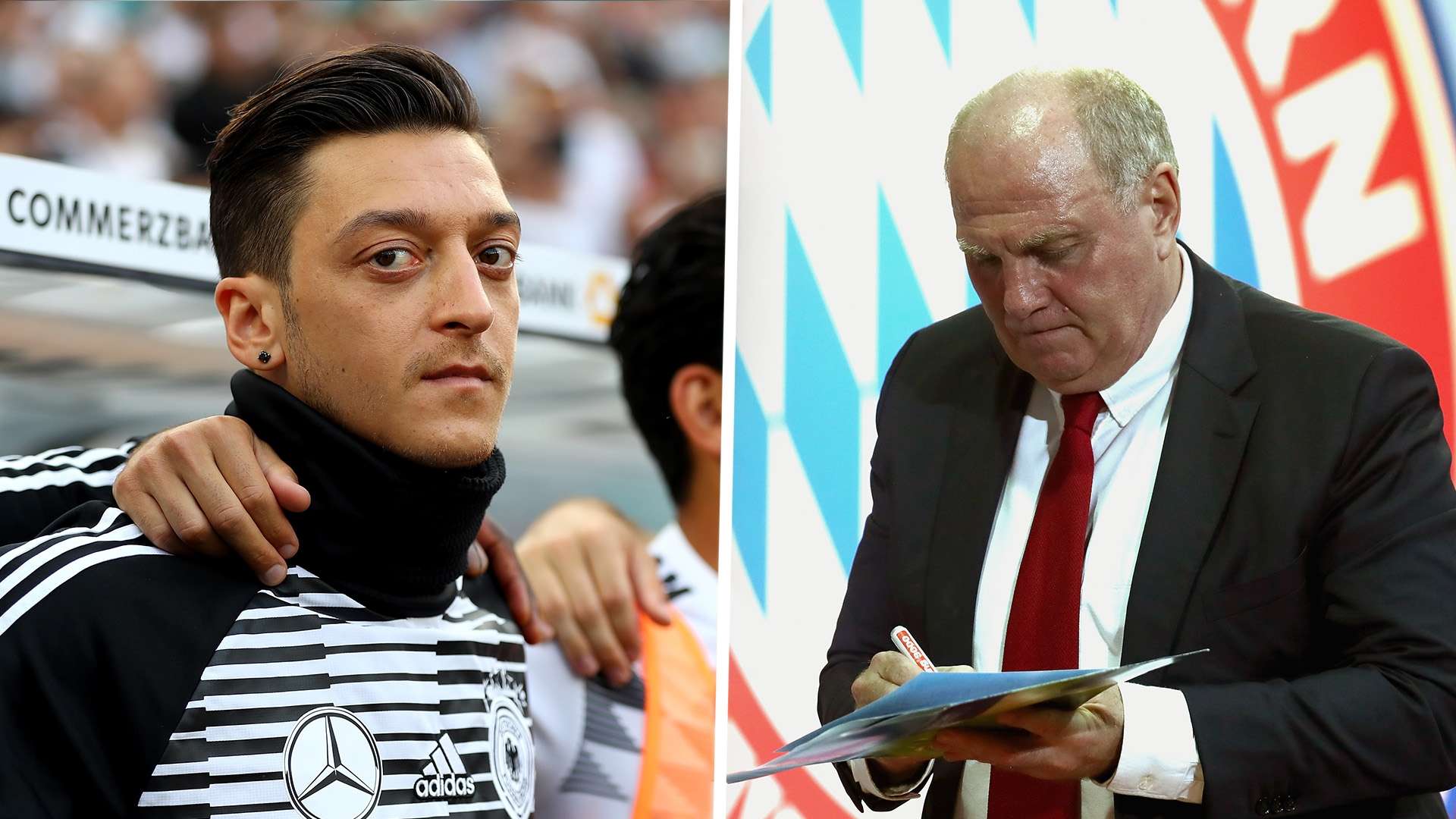 Mesut Ozil Uli Hoeness GFX