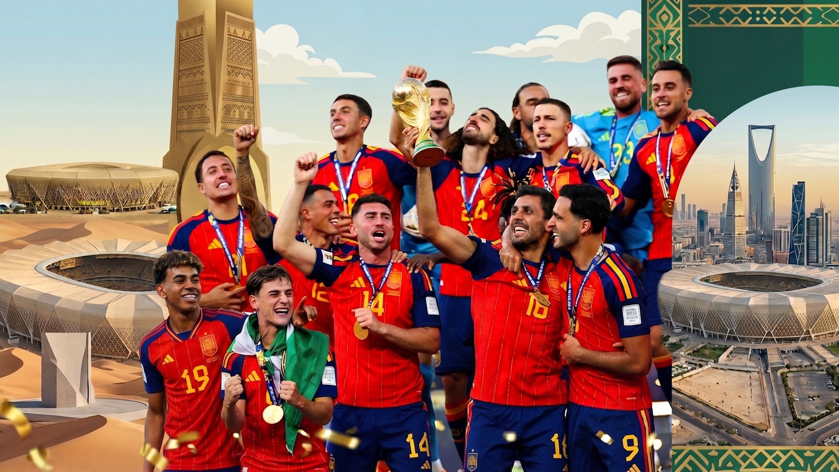 Spain World Cup Saudi (Goal Only)