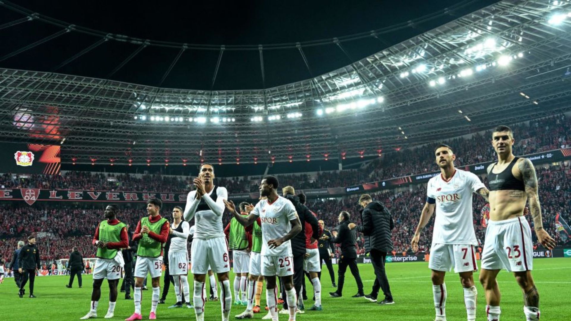La Roma celebra el pase a la final de la Europa League