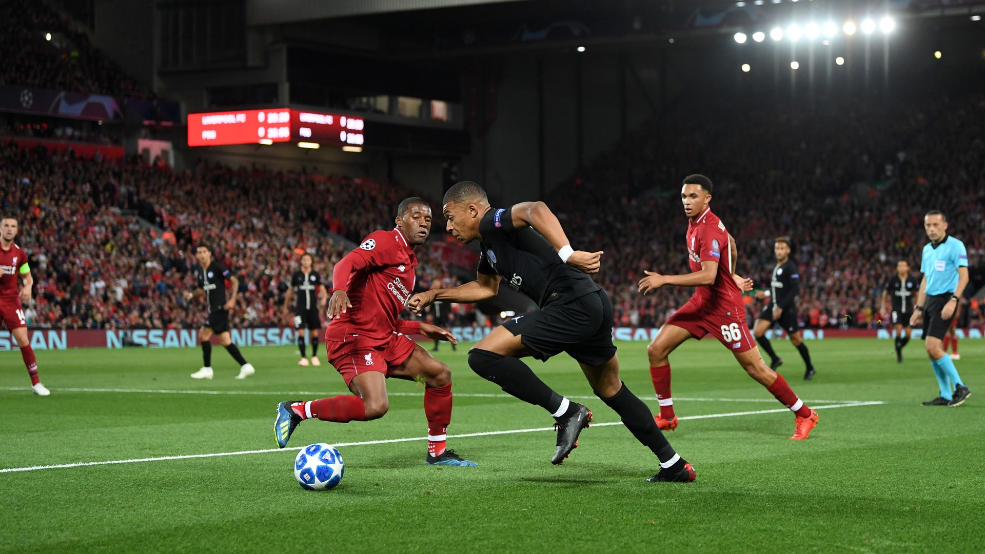 Kylian Mbappe PSG Champions League Liverpool 18092018