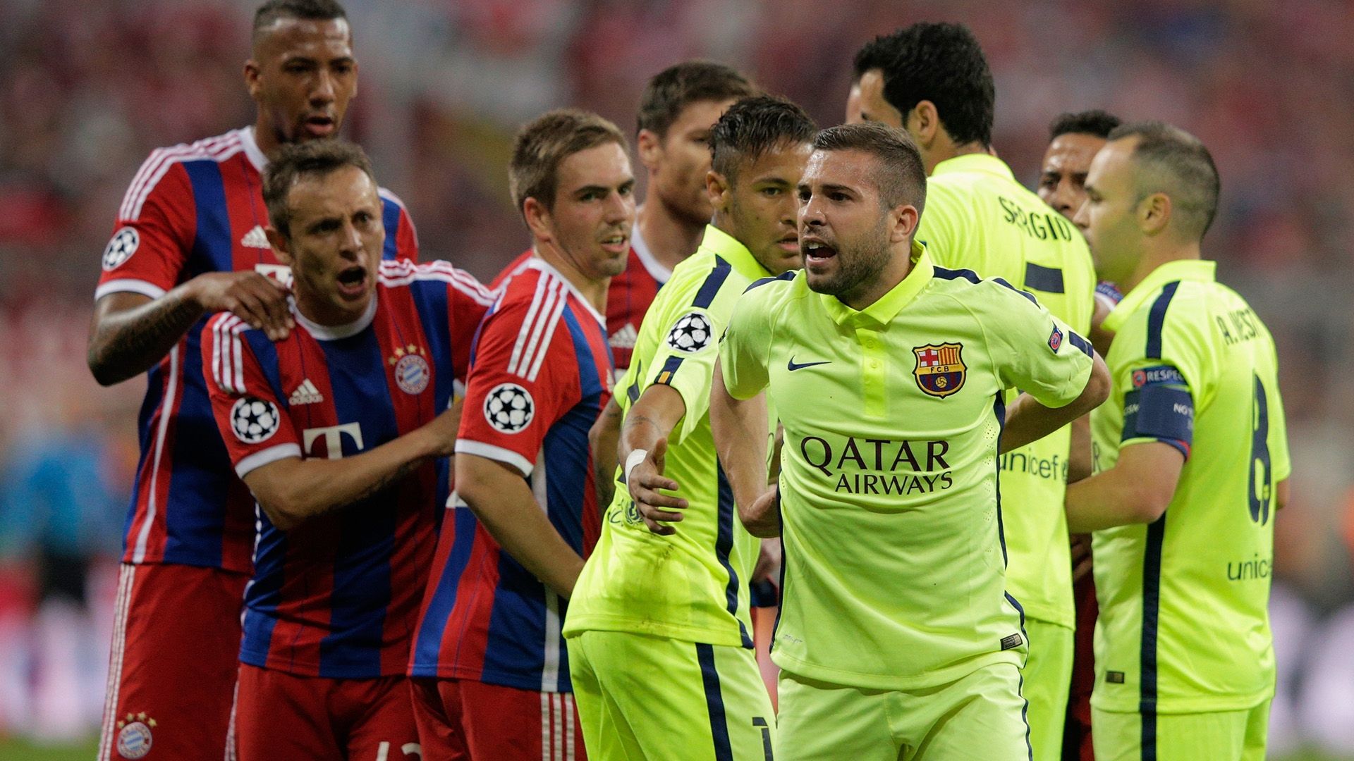 Jordi Alba Bayern Munich Barcelona Champions League 12052015