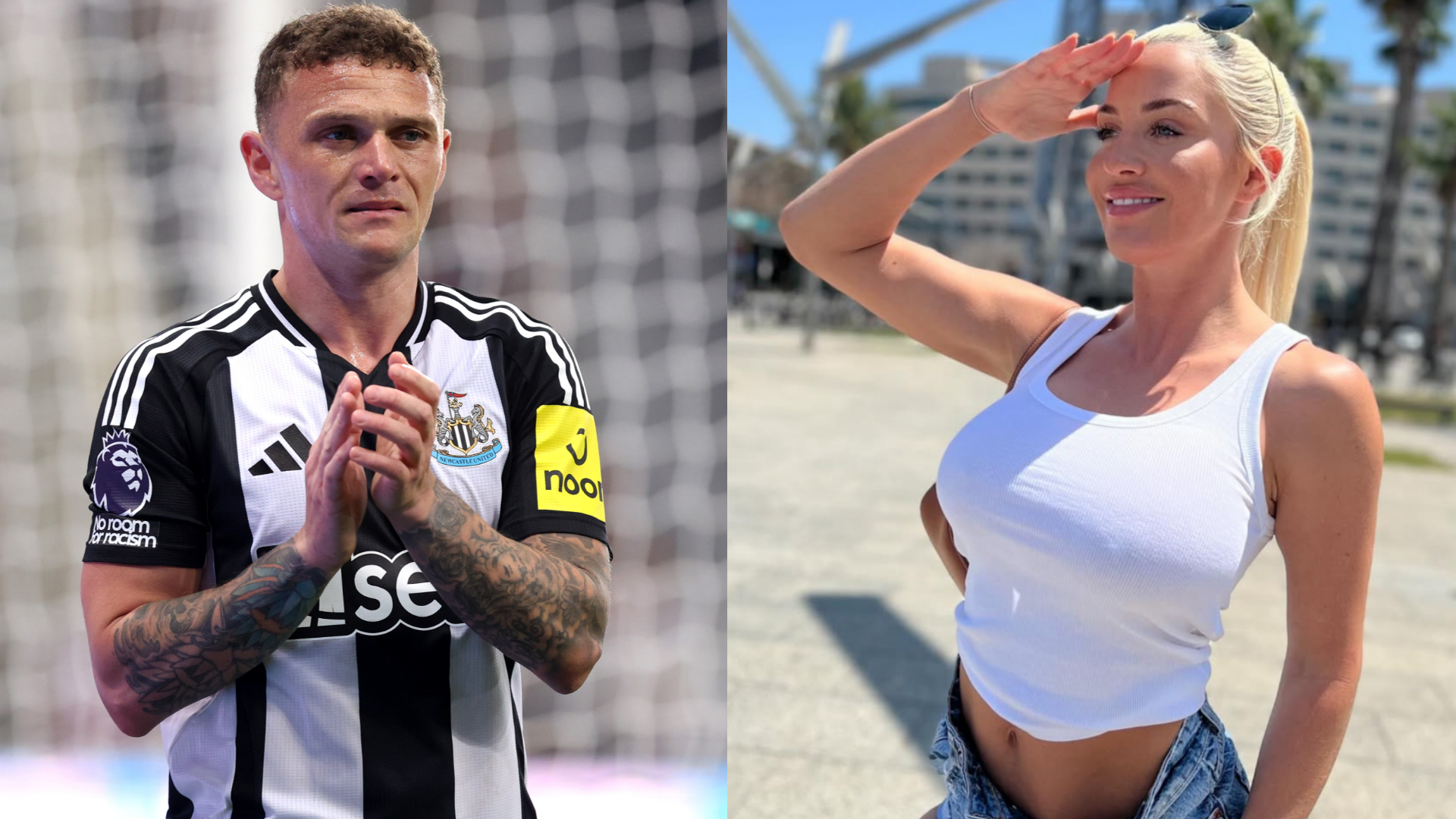 Identity of Kieran Trippier’s ‘mystery blonde’ revealed as X-rated OnlyFans model - with Newcastle defender preparing to divorce wife Charlotte | Goal.com UK