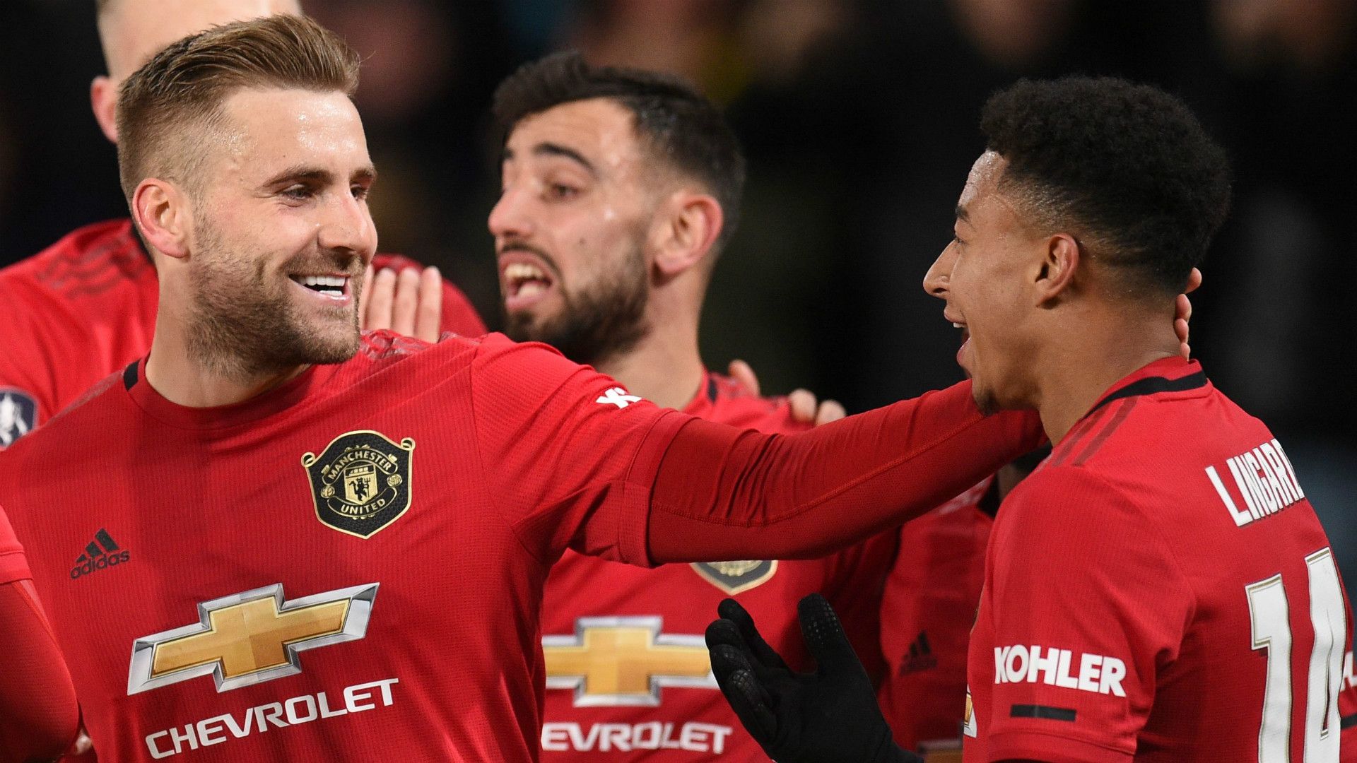 Luke Shaw Jesse Lingard Manchester United 2019-20