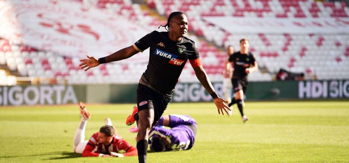 Hugo Rodallega Denizlispor Goal Celebration vs. Sivasspor 01/02/21