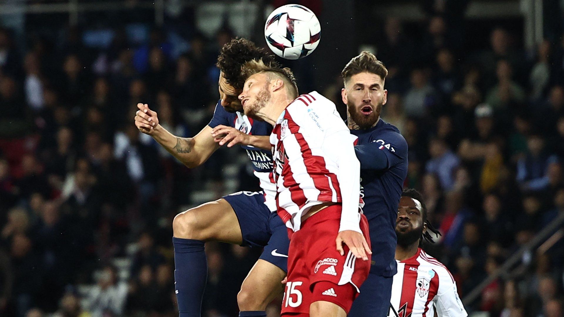 Marquinhos Sergio Ramos Paris Saint-Germain Ajaccio 2022-23