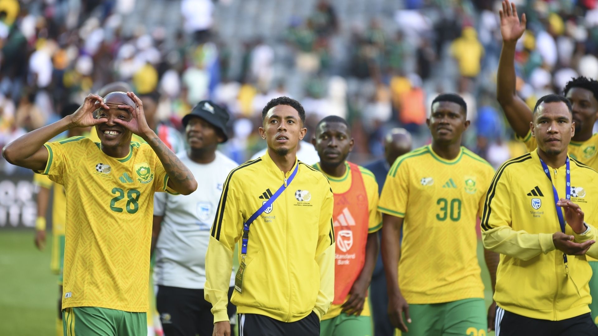 bafana Bafana celebrate