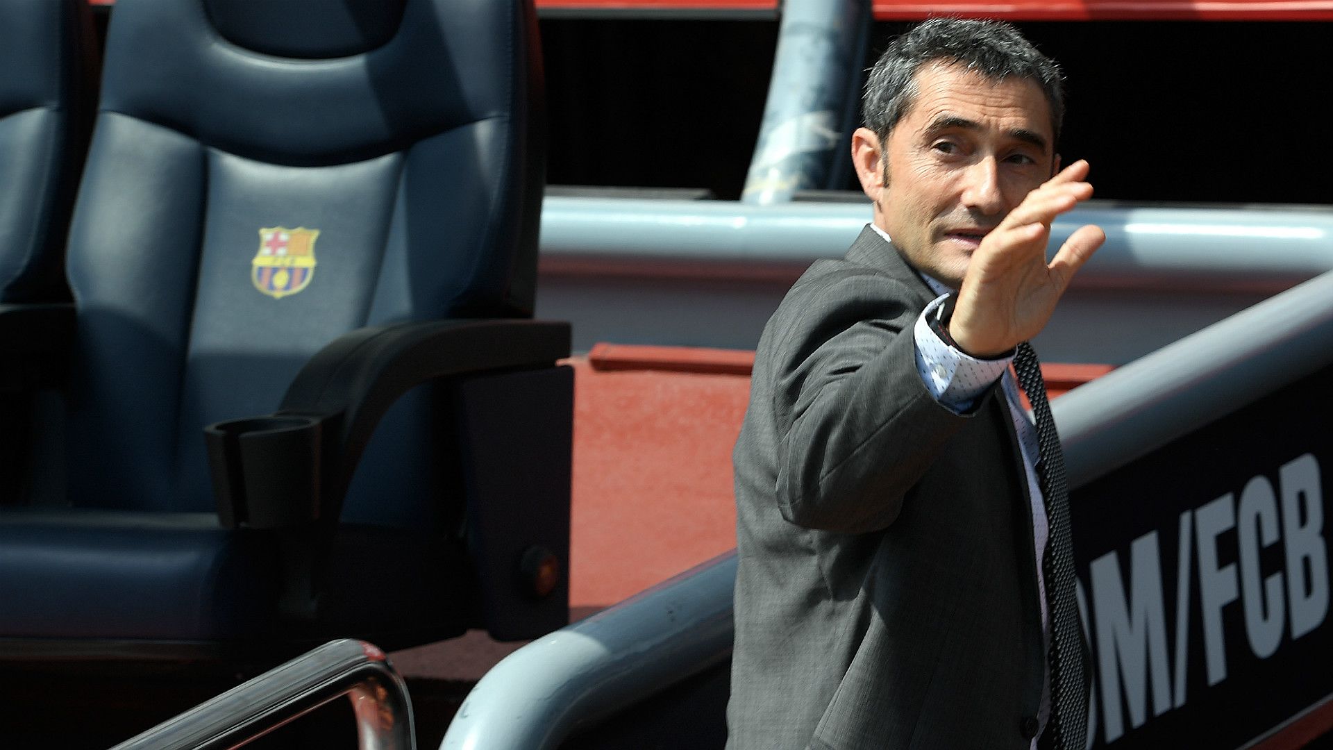 Ernesto Valverde Barcelona unveiling