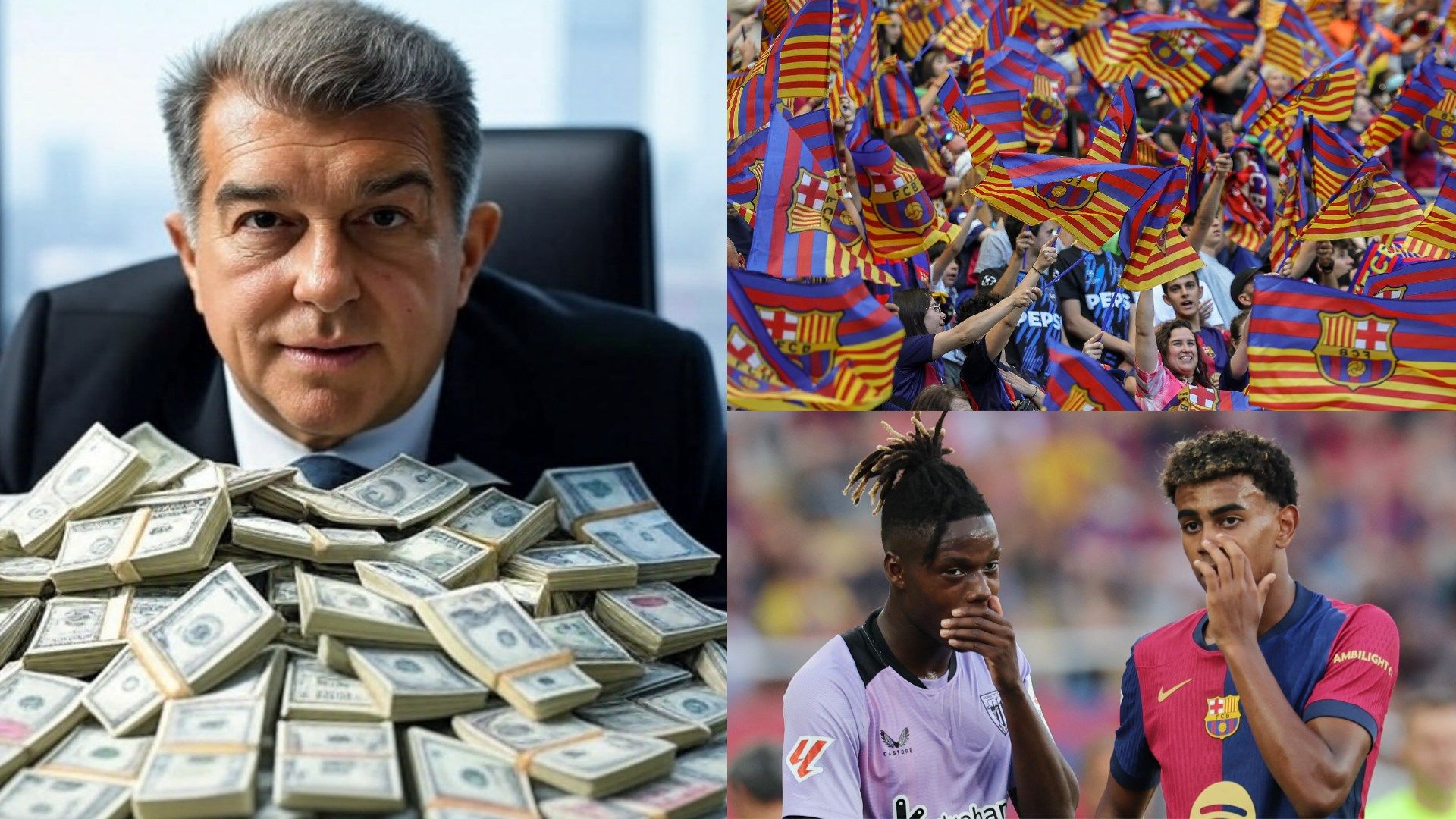 Barcelona Joan Laporta Lamine Yamal Nico Williams