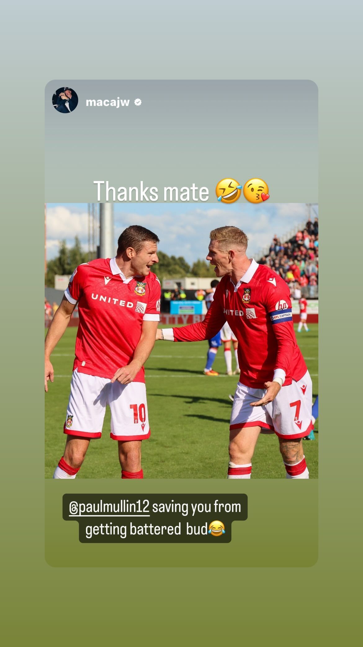 Paul Mullin James McClean Wrexham 2024-25