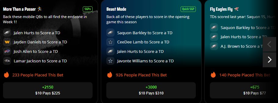 nfl parlay betting