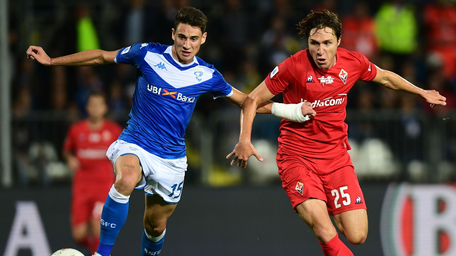 Andrea Cistana Federico Chiesa Brescia Fiorentina