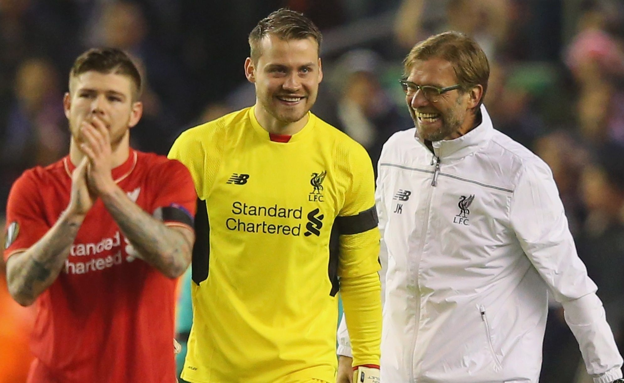 Simon Mignolet & Jurgen Klopp