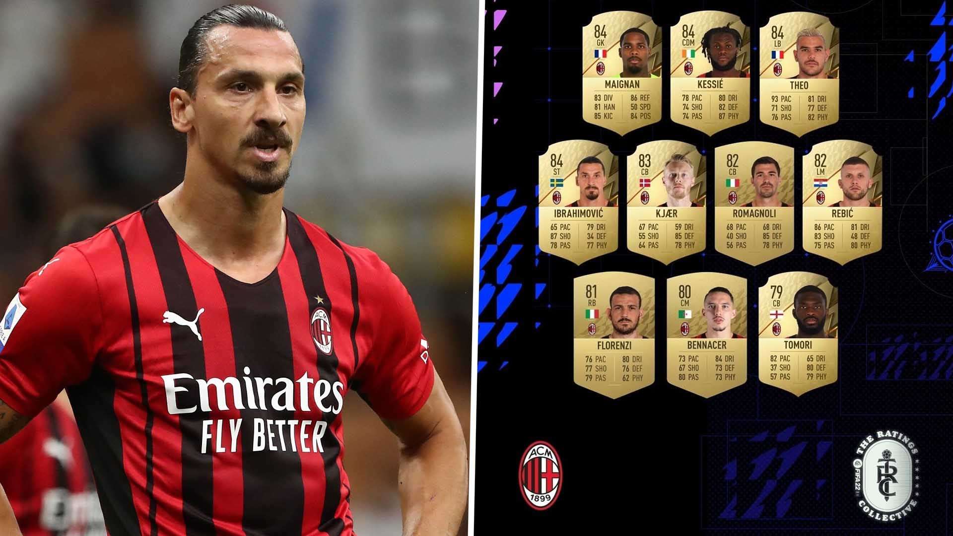 Zlatan Ibrahimovic AC Milan FIFA 22 ratings